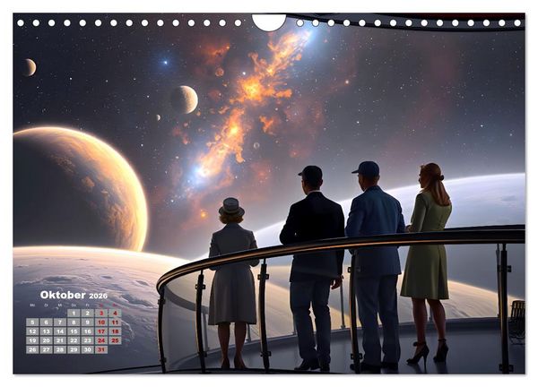 Produktbild: Sterne und Planeten im Blick (Wandkalender 2026 DIN A4 quer), CALVENDO Monatskalender