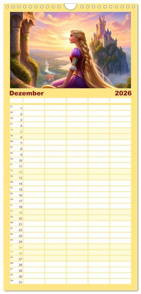 Produktbild: Familienplaner 2026 - Im Reich der M&auml;rchen, Mythen und Legenden mit 5 Spalten (Wandkalender, 21 x 45 cm) CALVENDO