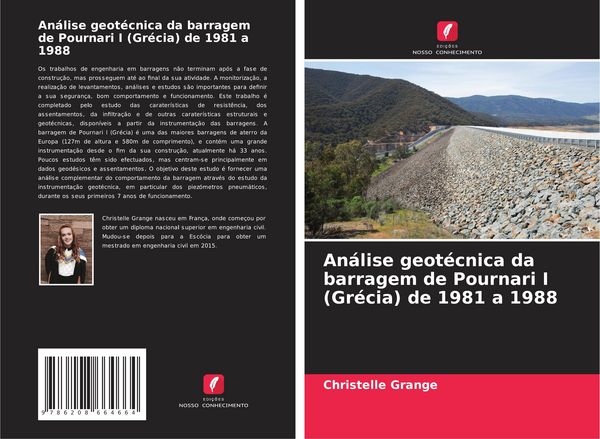 Produktbild: An&aacute;lise geot&eacute;cnica da barragem de Pournari I (Gr&eacute;cia) de 1981 a 1988