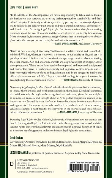 Produktbild: Increasing Legal Rights for Zoo Animals