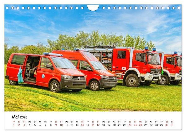 Produktbild: Blaulichttag, unsere Retter! (Wandkalender 2026 DIN A4 quer), CALVENDO Monatskalender