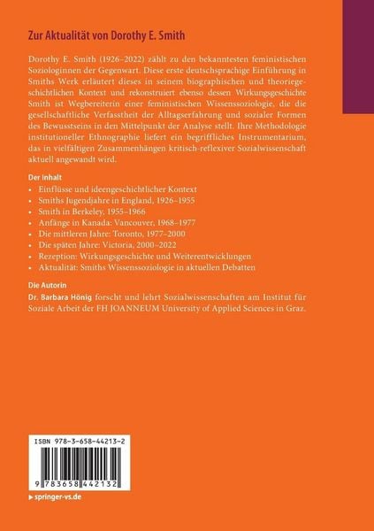 Produktbild: Zur Aktualität von Dorothy E. Smith