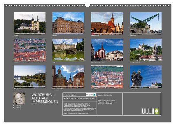 Produktbild: W&Uuml;RZBURG - ALTSTADT IMPRESSIONEN (Wandkalender 2026 DIN A2 quer), CALVENDO Monatskalender