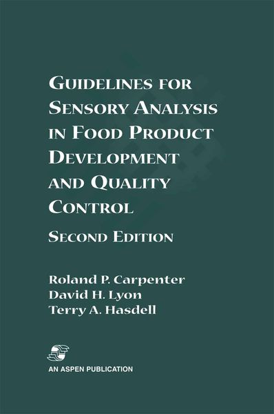 Produktbild: Guidelines for Sensory Analysis in Food Product Development and Quality Control
