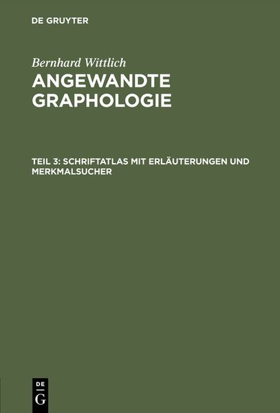Produktbild: Schriftatlas mit Erl&auml;uterungen und Merkmalsucher
