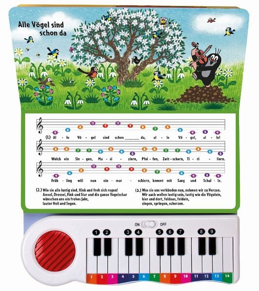 Produktbild: Tr&ouml;tsch Der kleine Maulwurf Klavierbuch Meine ersten Lieder