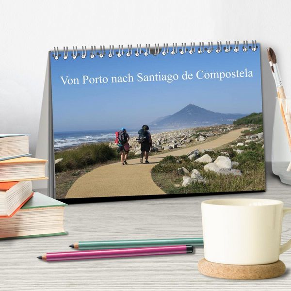 Produktbild: Von Porto nach Santiago de Compostela (Tischkalender 2026 DIN A5 quer), CALVENDO Monatskalender