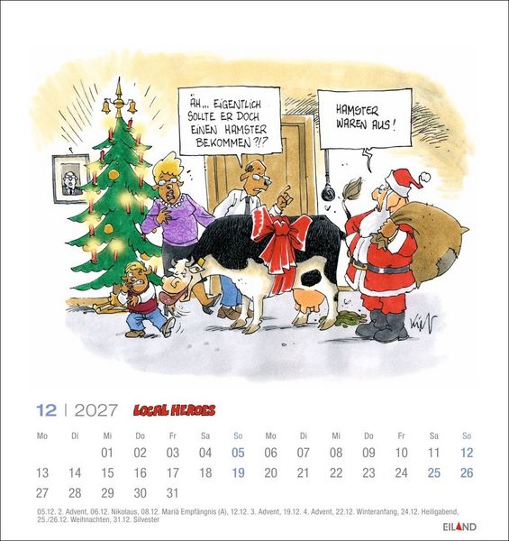 Produktbild: Local Heroes Postkartenkalender 2027 - Vom Leben hinter&acute;m Deich