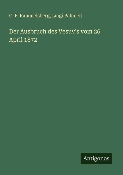 Produktbild: Der Ausbruch des Vesuv's vom 26 April 1872