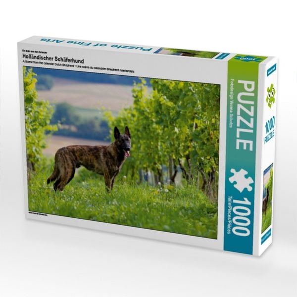 CALVENDO Puzzle Ein Motiv aus dem Kalender Holländischer Schäferhund | 1000 Teile Lege-Größe 64x48cm Foto-Puzzle für glückliche Stunden