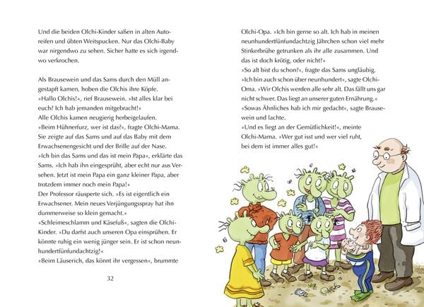 Produktbild: Die Olchis und das Sams 1. Die kaputte Wunschmaschine