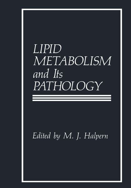 Produktbild: Lipid Metabolism and Its Pathology