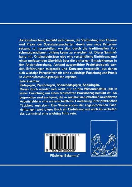 Produktbild: Aktionsforschung in Psychologie und P&auml;dagogik