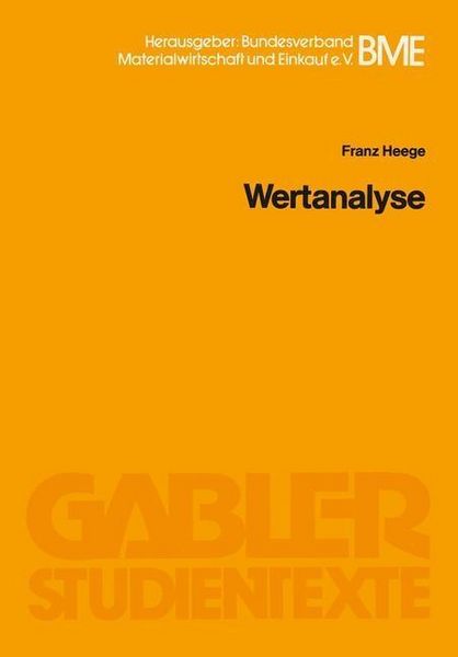 Produktbild: Wertanalyse