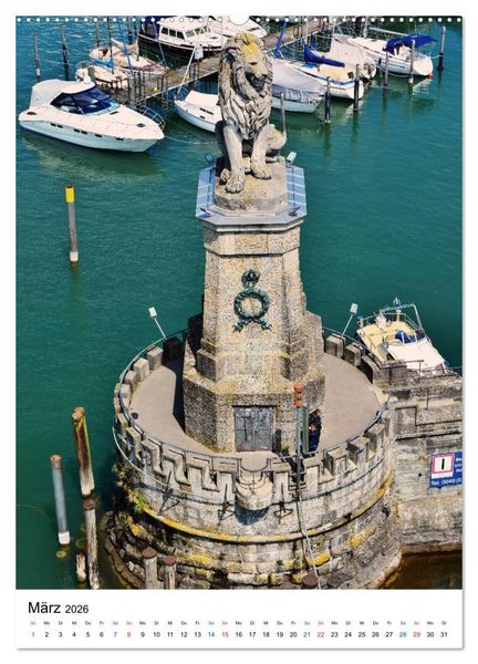 Produktbild: Lindau - Inselstadt am Bodensee (Wandkalender 2026 DIN A2 hoch), CALVENDO Monatskalender