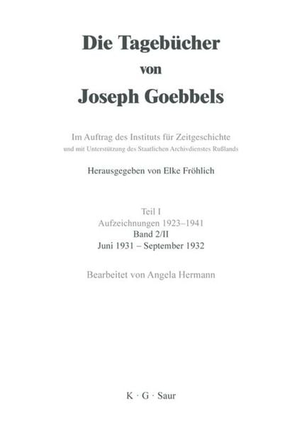 Produktbild: Juni 1931 - September 1932