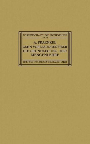 Produktbild: Zehn Vorlesungen &Uuml;ber die Grundlegung der Mengenlehre