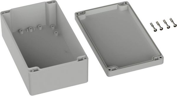 Produktbild: TRU COMPONENTS TC-9065636 Industrie-Geh&auml;use 200 x 120 x 75 ABS Lichtgrau (RAL 7035) 1St.