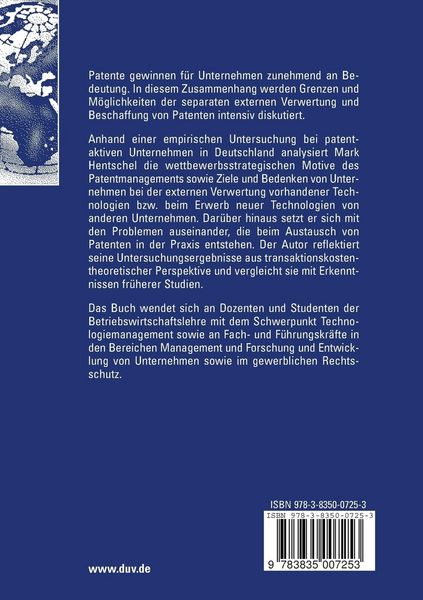 Produktbild: Patentmanagement, Technologieverwertung und Akquise externer Technologien