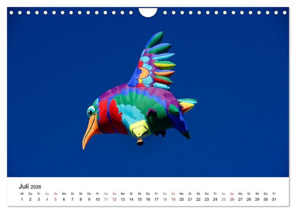Produktbild: Balloon Fiesta New Mexico (Wandkalender 2026 DIN A4 quer), CALVENDO Monatskalender