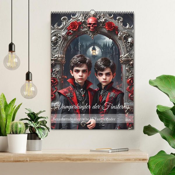 Produktbild: Vampirkinder der Finsternis (Wandkalender 2026 DIN A2 hoch), CALVENDO Monatskalender
