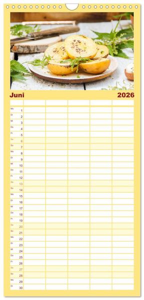 Produktbild: Familienplaner 2026 - K&ouml;stliche Brennnessel mit 5 Spalten (Wandkalender, 21 x 45 cm) CALVENDO