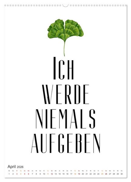 Produktbild: Motivation (hochwertiger Premium Wandkalender 2026 DIN A2 hoch), Kunstdruck in Hochglanz