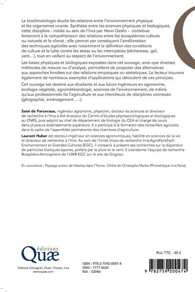 Produktbild: Bioclimatologie