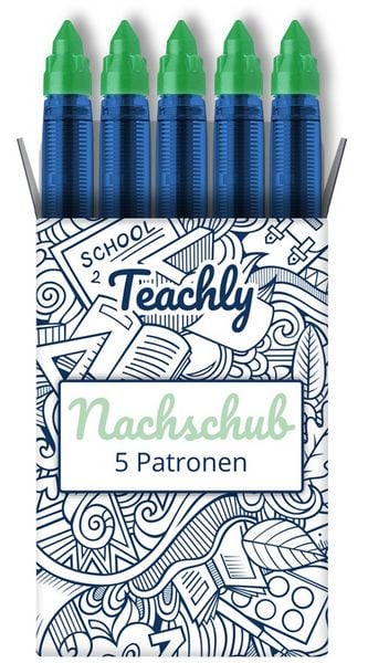 Produktbild: Teachly Nachschub Patrone 5er Set Gr&uuml;n