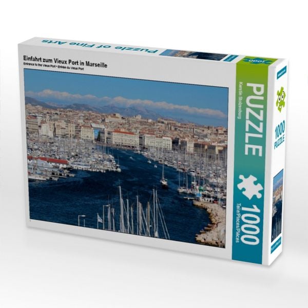 Produktbild: CALVENDO Puzzle Einfahrt zum Vieux Port in Marseille | 1000 Teile Lege-Gr&ouml;&szlig;e 64x48cm Foto-Puzzle f&uuml;r gl&uuml;ckliche Stunden