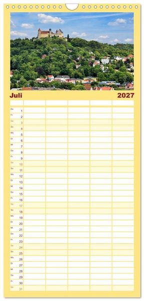 Produktbild: Familienplaner 2027 - Coburg - Veste, Markt & mehr mit 5 Spalten (Wandkalender, 21 x 45 cm) CALVENDO