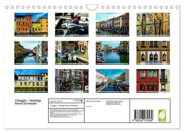 Produktbild: Chioggia - Venedigs kleine Schwester (Wandkalender 2026 DIN A4 quer), CALVENDO Monatskalender