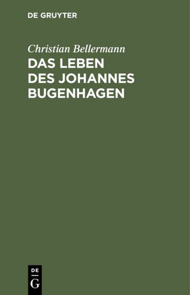 Produktbild: Das Leben des Johannes Bugenhagen