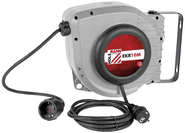 Produktbild: Holzmann Maschinen EKR10M_230V Kabelaufroller 10m Schwarz