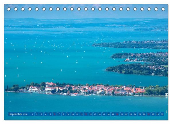 Produktbild: Drei L&auml;nder ein See - Bodensee (Tischkalender 2026 DIN A5 quer), CALVENDO Monatskalender