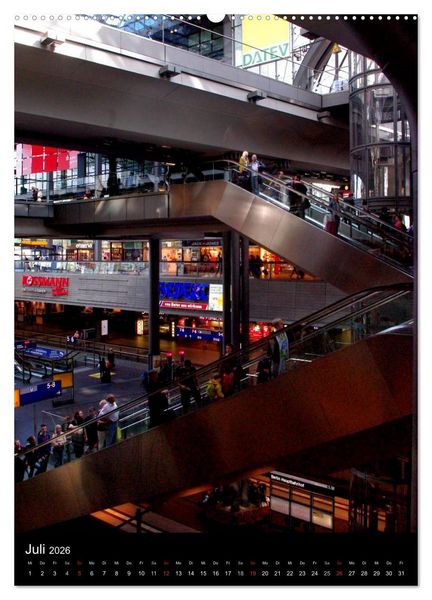 Produktbild: Hauptbahnhof Berlin (hochwertiger Premium Wandkalender 2026 DIN A2 hoch), Kunstdruck in Hochglanz