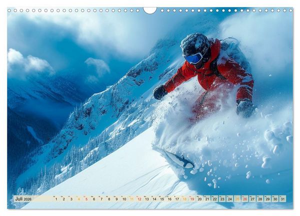 Produktbild: Snowboarden - tolle Momente (Wandkalender 2026 DIN A3 quer), CALVENDO Monatskalender