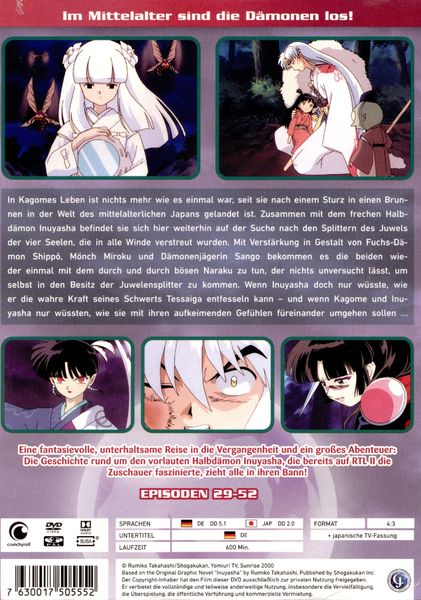 Produktbild: InuYasha - Die TV Serie - Box Vol. 2/Episoden 29-52 [6 DVDs]