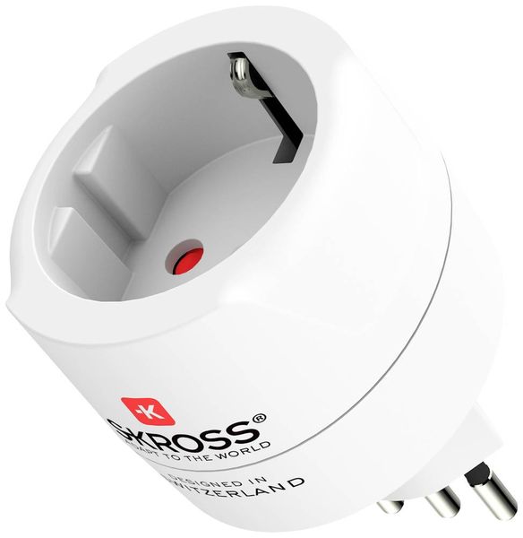 Skross 1.500272 Reiseadapter Country Adapter Europe to Siss+Italy+Brazil