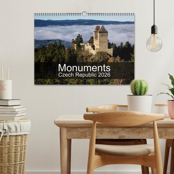 Produktbild: Monuments of Czech Republic 2026 (Wall Calendar 2026 DIN A3 landscape), CALVENDO 12 Month Wall Calendar