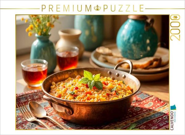CALVENDO Puzzle Menemen - Türkisches Frühstücksglück | 2000 Teile Lege-Größe 90x67cm Foto-Puzzle für glückliche Stunden