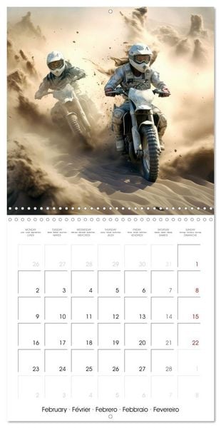 Produktbild: Motorbike desert race (Wall Calendar 2026 12 &times; 12 Inch) CALVENDO 12 Month Wall Calendar