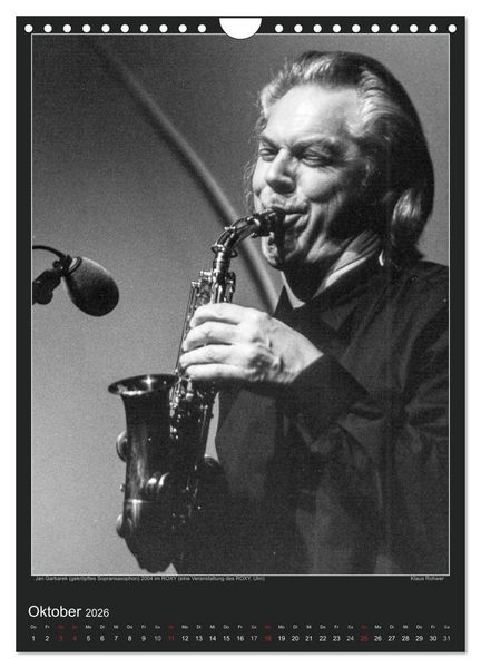 Produktbild: Jazz Moments (Wandkalender 2026 DIN A4 hoch), CALVENDO Monatskalender