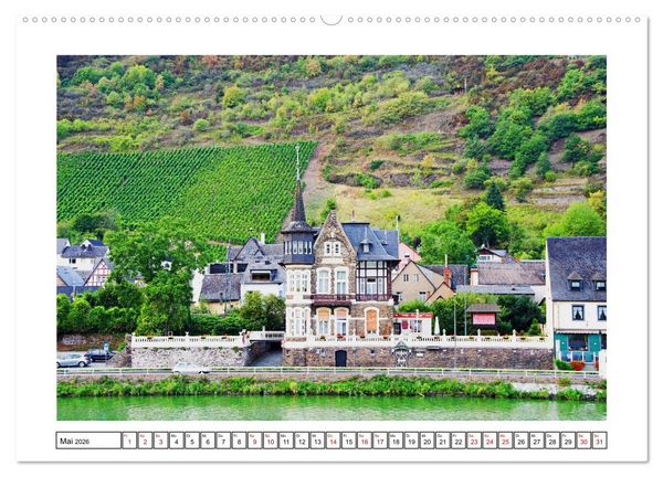 Produktbild: Mosel - facettenreiche Flusslandschaft (Wandkalender 2026 DIN A2 quer), CALVENDO Monatskalender