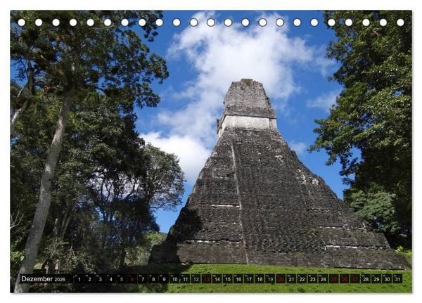 Produktbild: Von Mayas und Azteken - Mexiko, Guatemala und Honduras (Tischkalender 2026 DIN A5 quer), CALVENDO Monatskalender