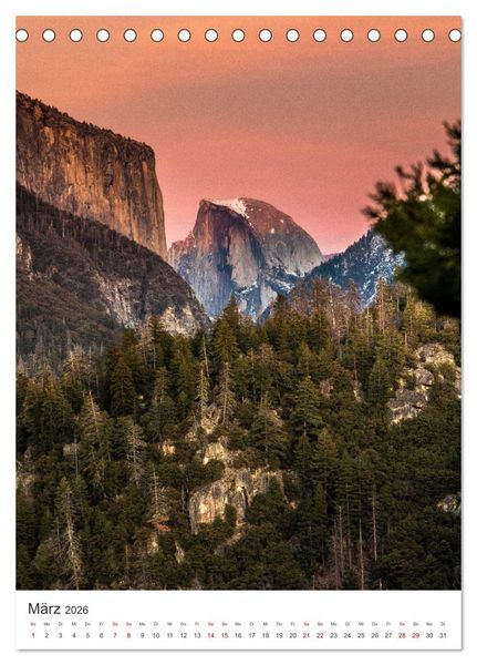 Produktbild: Yosemite Nationalpark - Einer der sch&ouml;nsten Orte der Welt. (Tischkalender 2026 DIN A5 hoch), CALVENDO Monatskalender