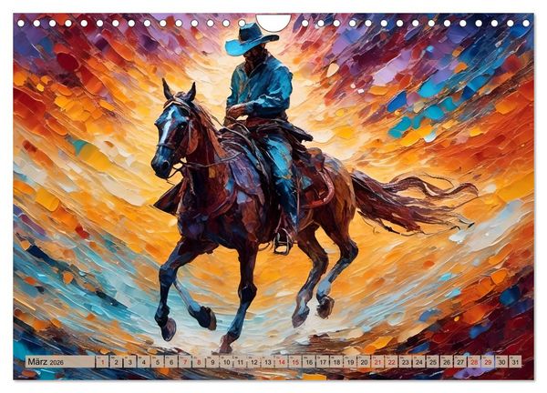 Produktbild: Wild West Moments (Wandkalender 2026 DIN A4 quer), CALVENDO Monatskalender