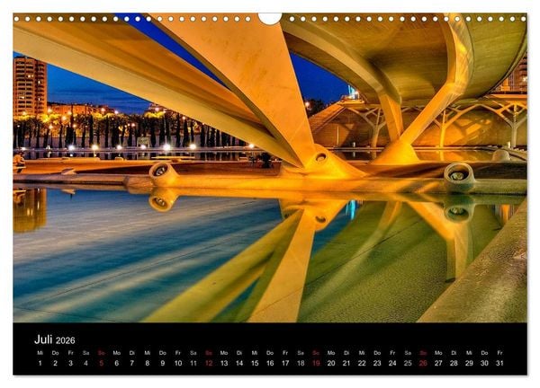 Produktbild: Moderne Architektur in Valencia (Wandkalender 2026 DIN A3 quer), CALVENDO Monatskalender