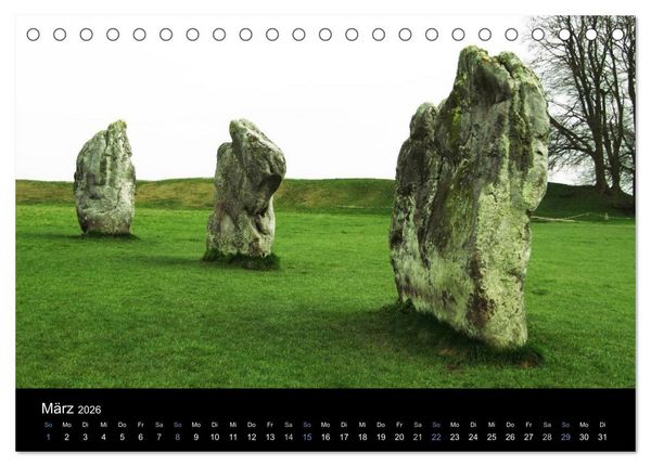 Produktbild: Steinkreise Gro&szlig;britanniens (Tischkalender 2026 DIN A5 quer), CALVENDO Monatskalender