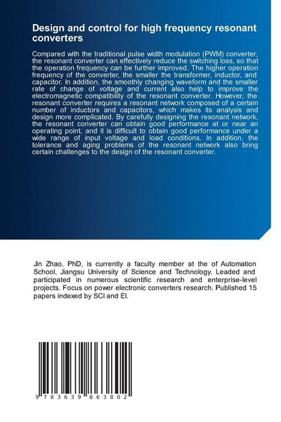 Produktbild: Design and control for high frequency resonant converters